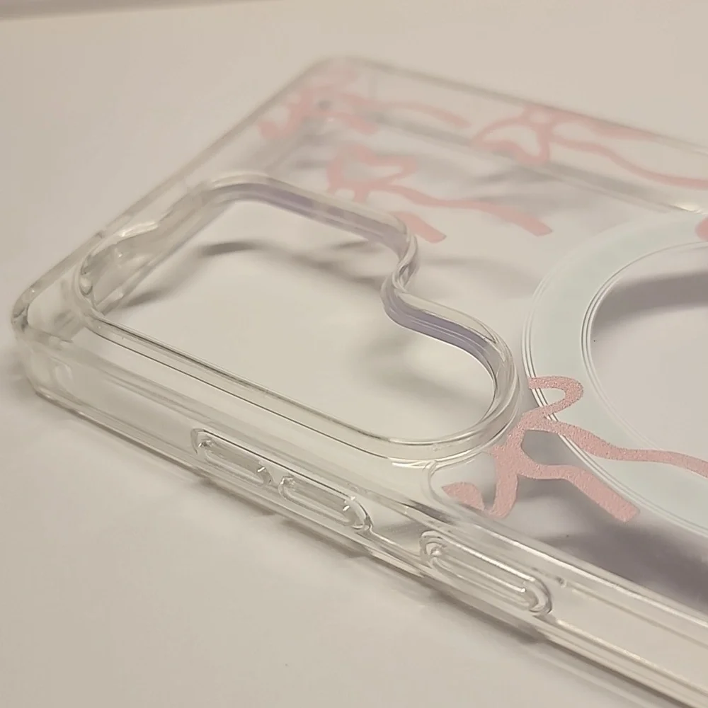 Brand new Samsung S25 Ultra Pink Bow Silicone Phone case